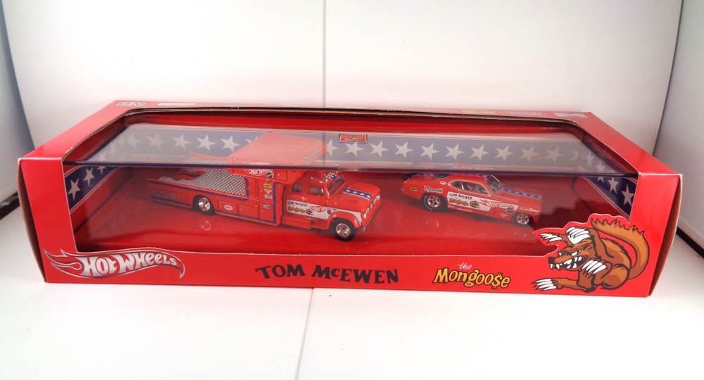 Hot Wheels 2012 RLC THE MONGOOSE TOM MC EWEN DIVERTIDO JUEGO DE 2 CARROS