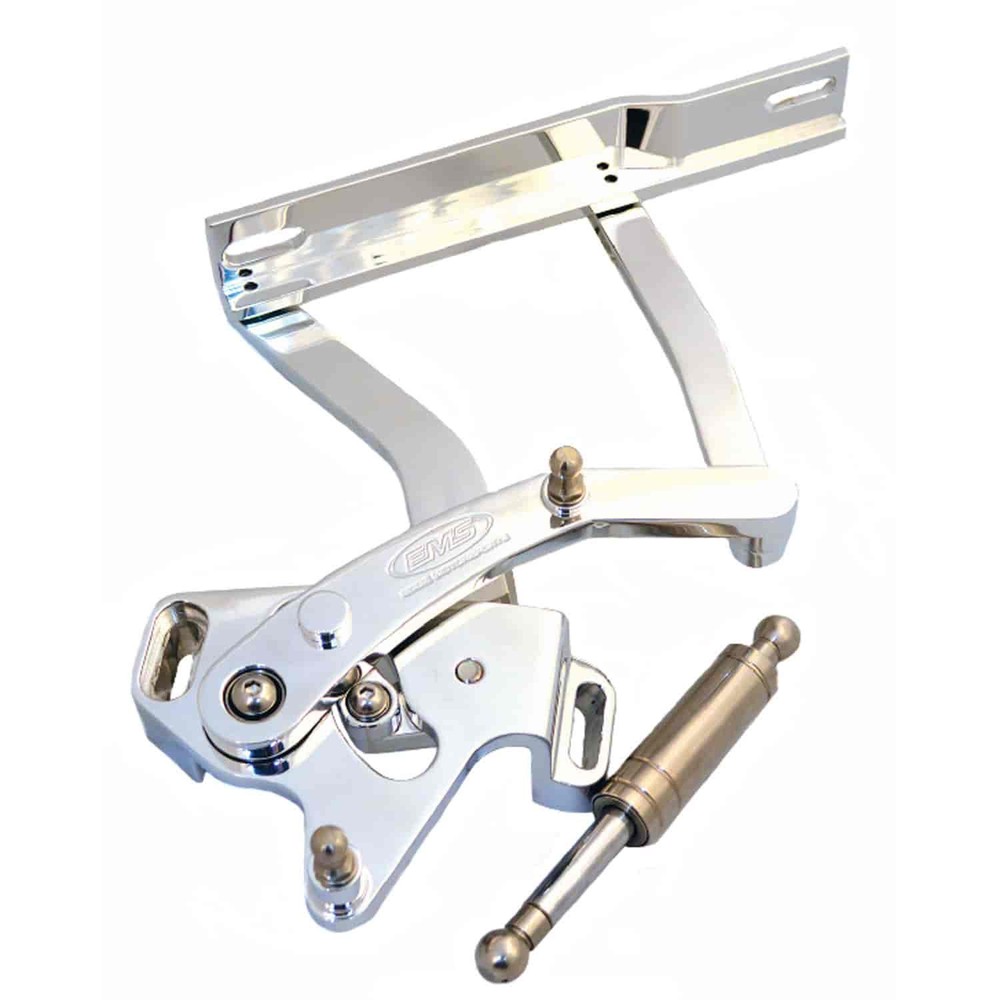 Eddie Motorsports MS149-33CL Billet Hood Hinges 1962 Chevy Impala Clear Coat