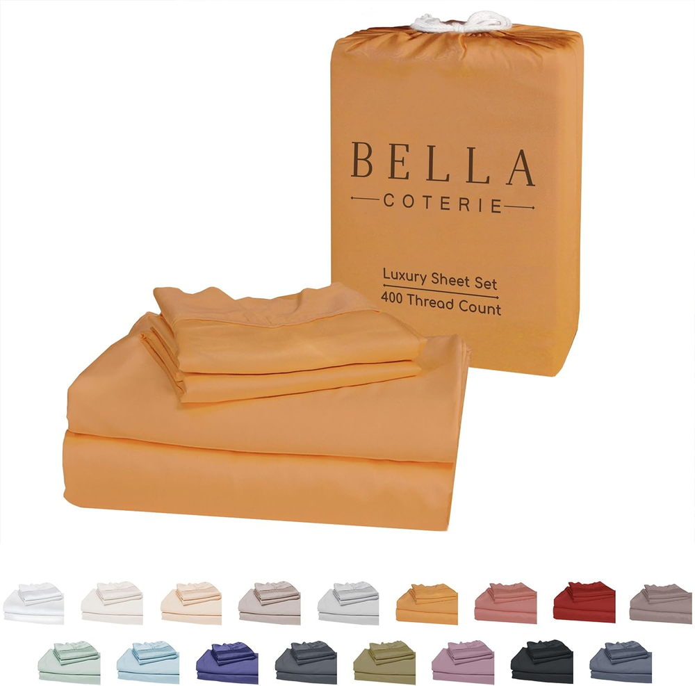 Luxury Organic Split King Sheet Set - Ultra Soft & Cooling for Hot Sleepers