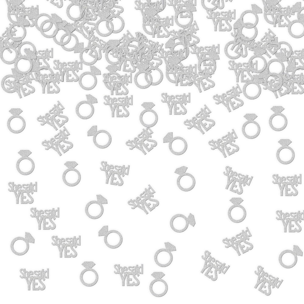Ambishi 120pcs Glitter She Said Yes Confetti/Bridal Shower Bachelorette Weddi...