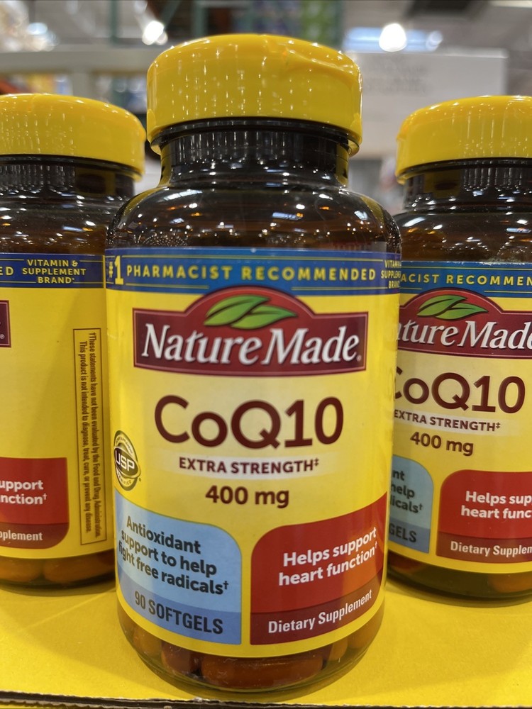 Nature Made CoQ10 400mg 90 Softgels Extra Strength Exp 2027