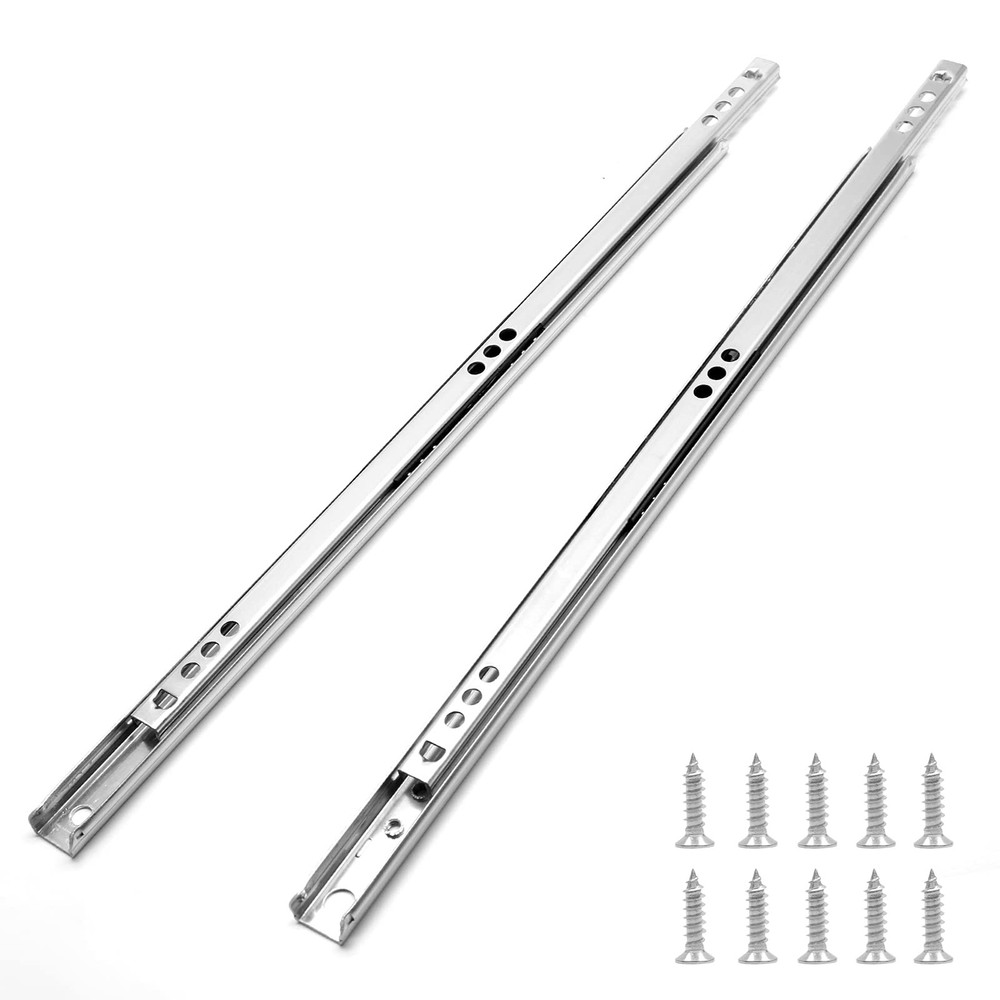 4PCS 13.5 Inch Ball Bearing Drawer Slides Heavy Duty Metal Small Drawer Rails