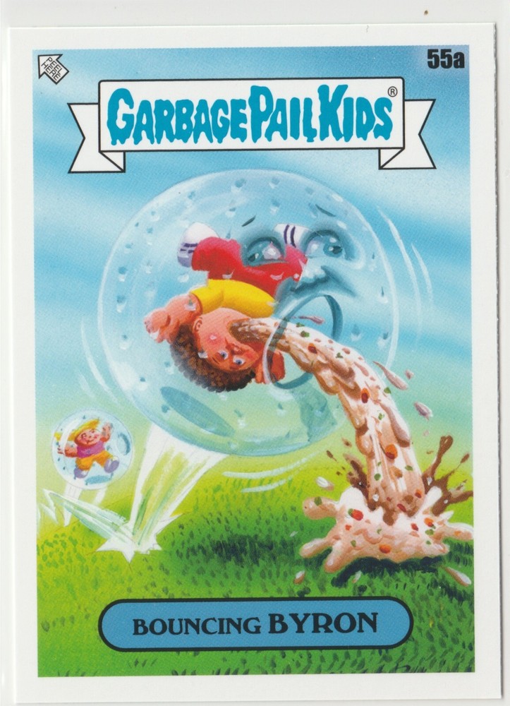 Bouncing Byron #55a Garbage Pail Kids GPK 2024 Kids At Play KAP Trading Card