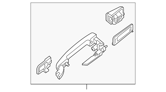 Genuine Nissan Handle Outside 80607-ET01A