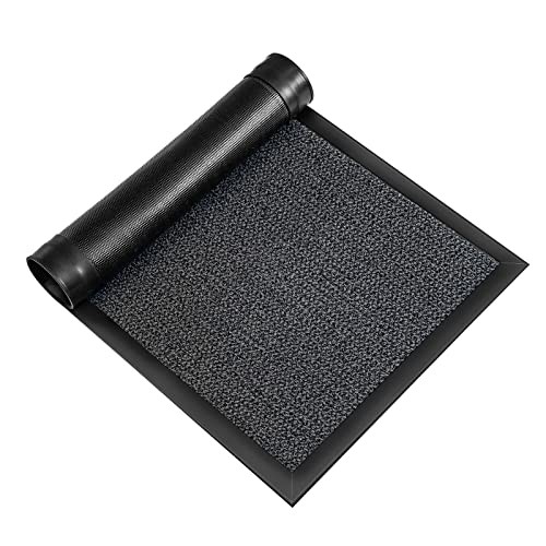 NA ONKENWEY Non-Slip Indoor Outdoor Door Mat 16x24 Inch Circle Texture Floor Rug for Hallway Entryway