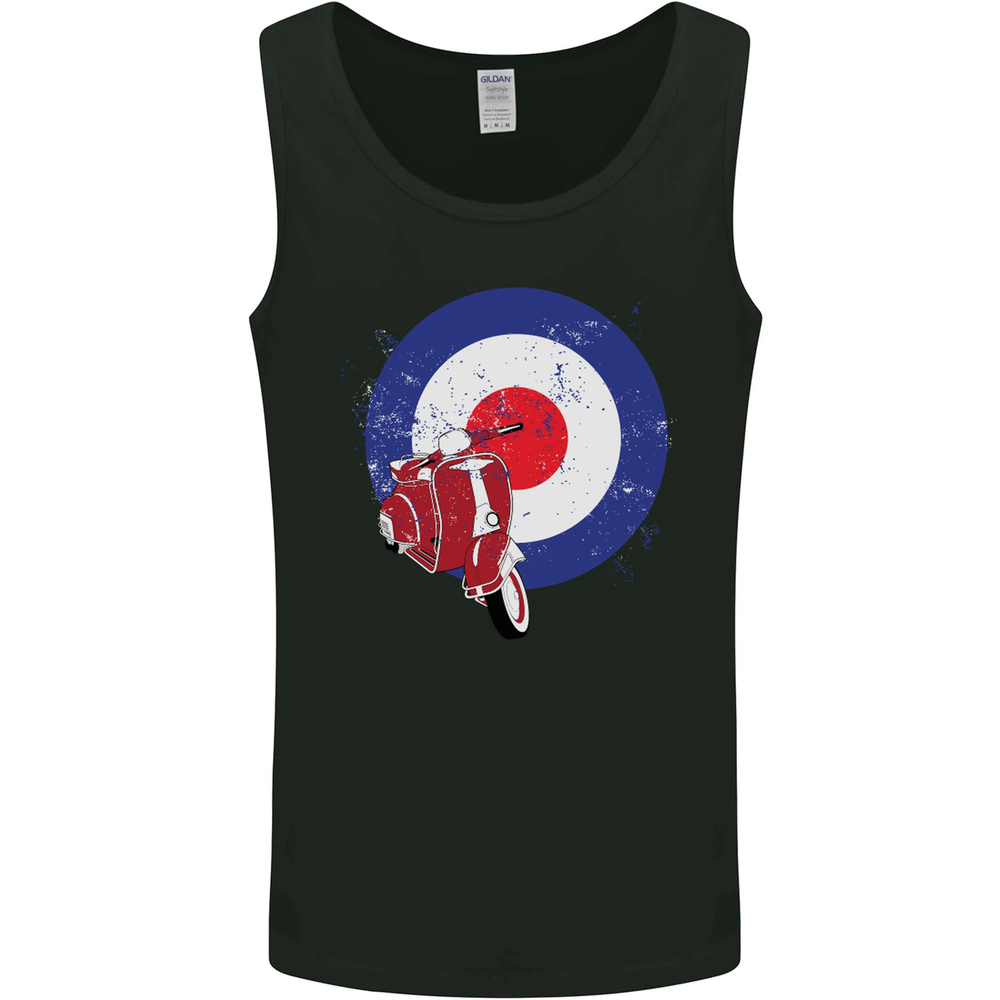 MOD Scooter Motorcycle Motorbike Mens Vest Tank Top