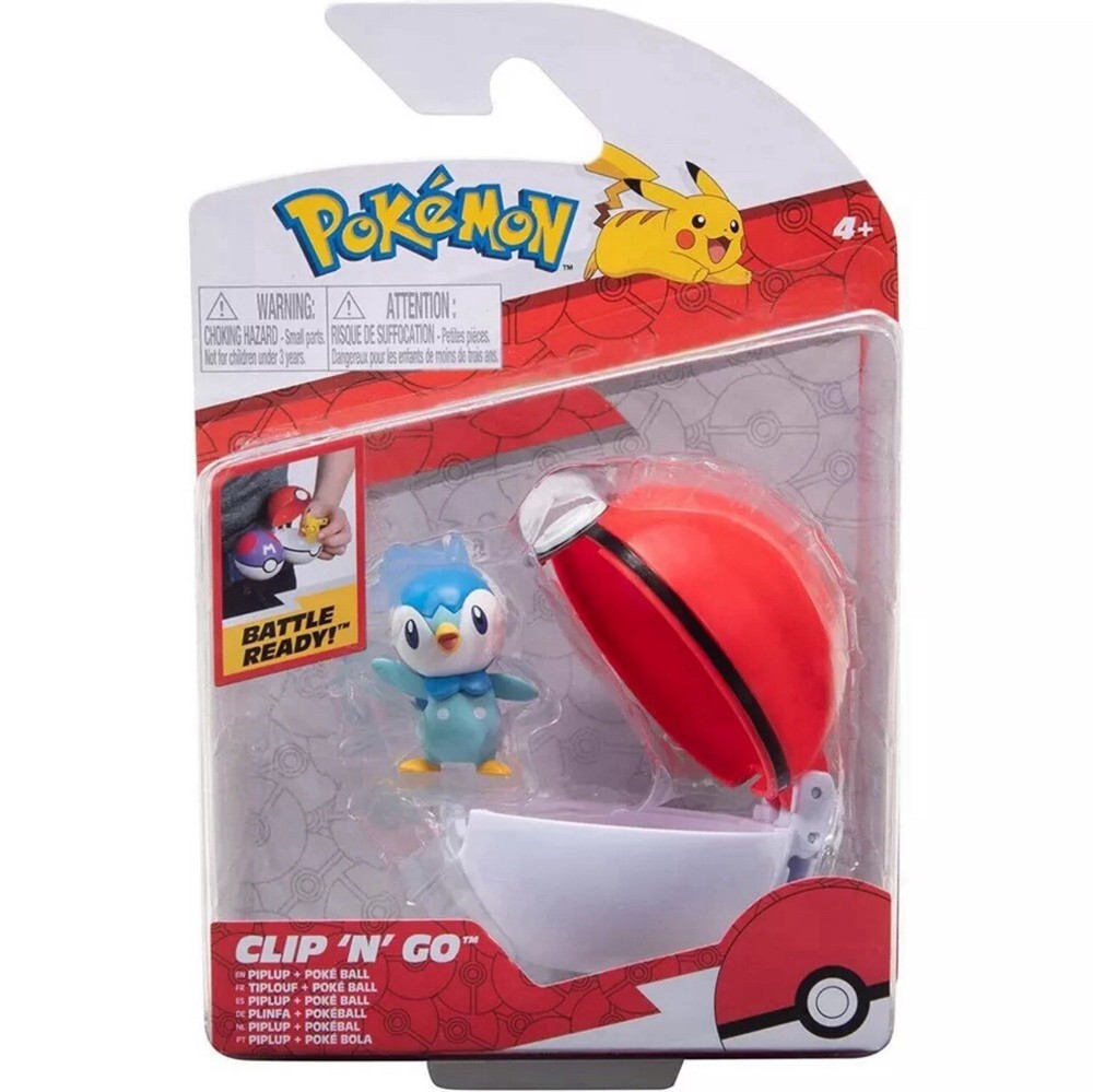 Pokemon Clip N Go PokeBall Battle Ready Piplup New in Package
