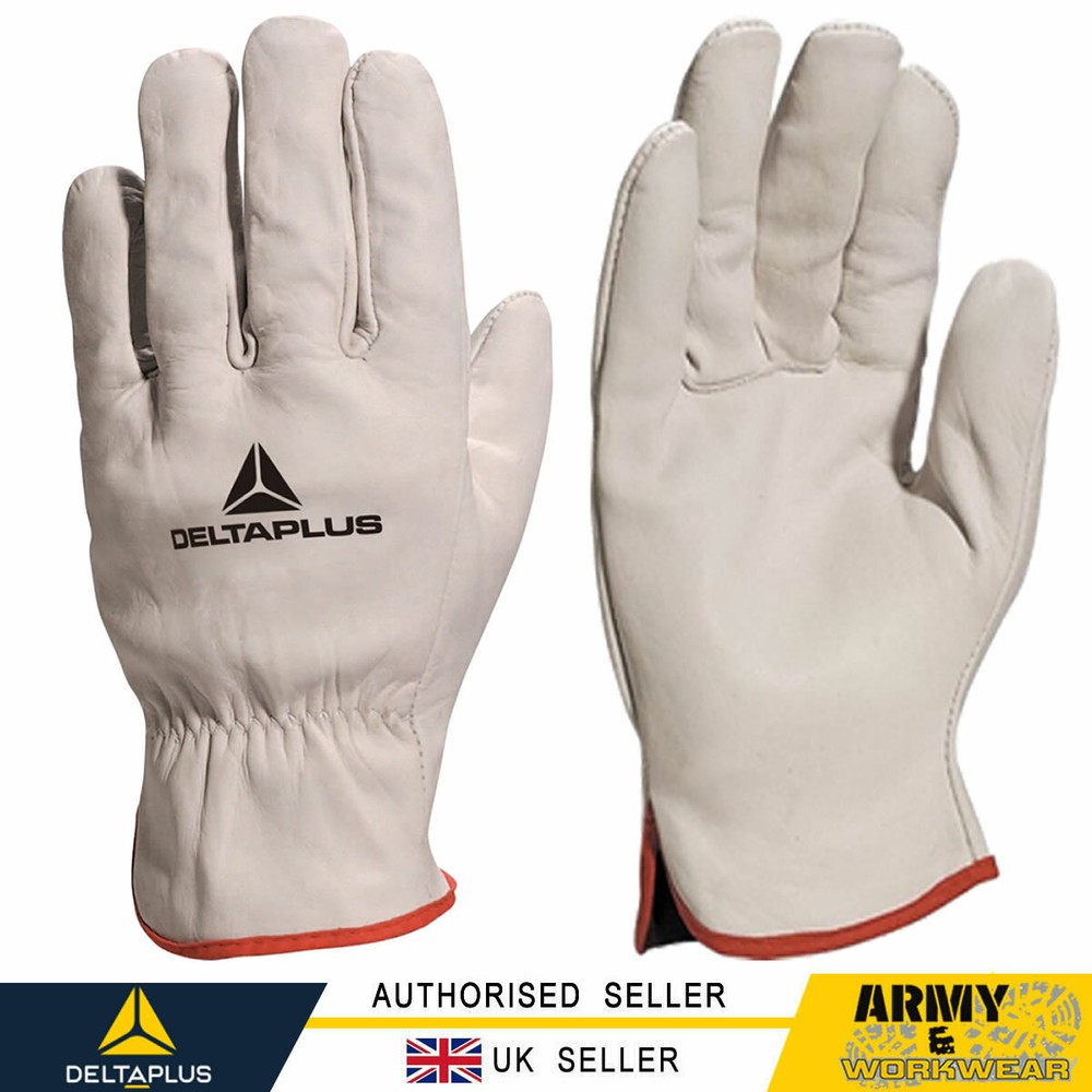 Delta Plus Leather Grain Work Glove Driver, Gardening, Building, Construction