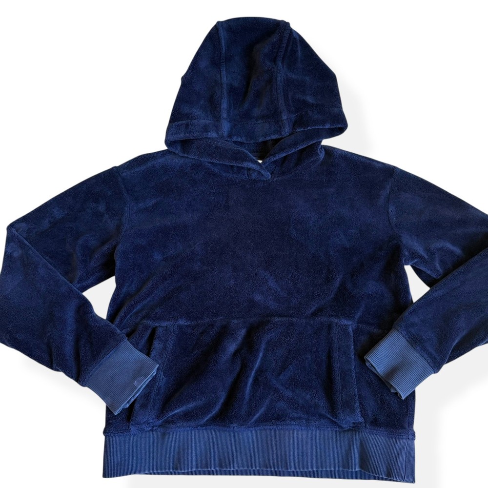 Athleta Girl Feelin Good Hoodie Navy Blue Girls Medium 8-10