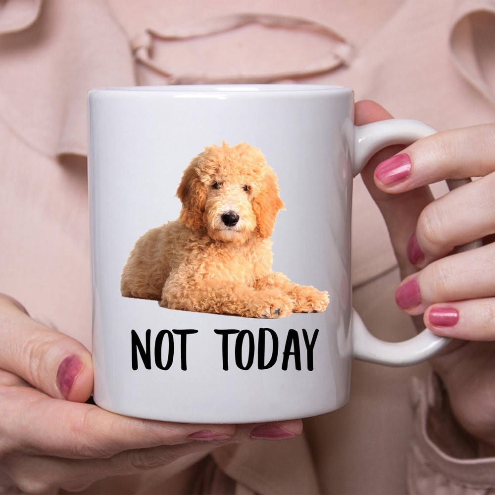 Funny Goldendoodle Dog Mug - Lazy Not Today Coffee Gift for Dog Moms