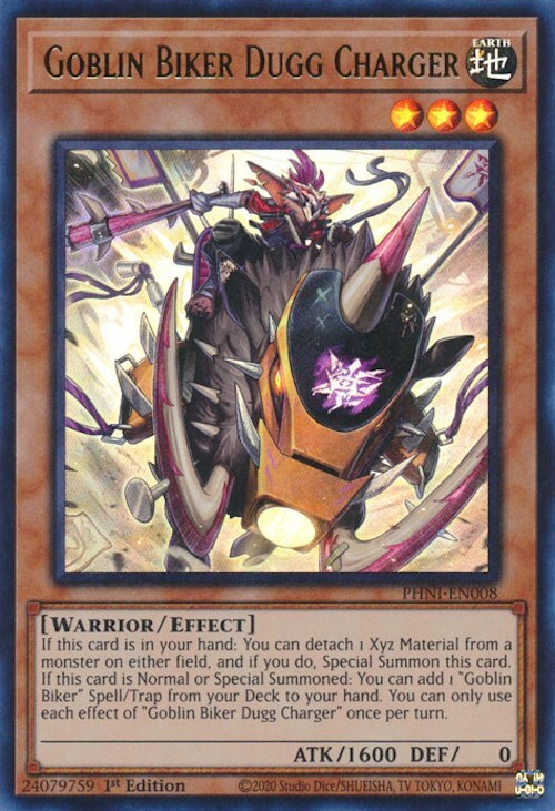 Goblin Biker Dugg Charger PHNI-EN008 Phantom Nightmare 1st Edition Card