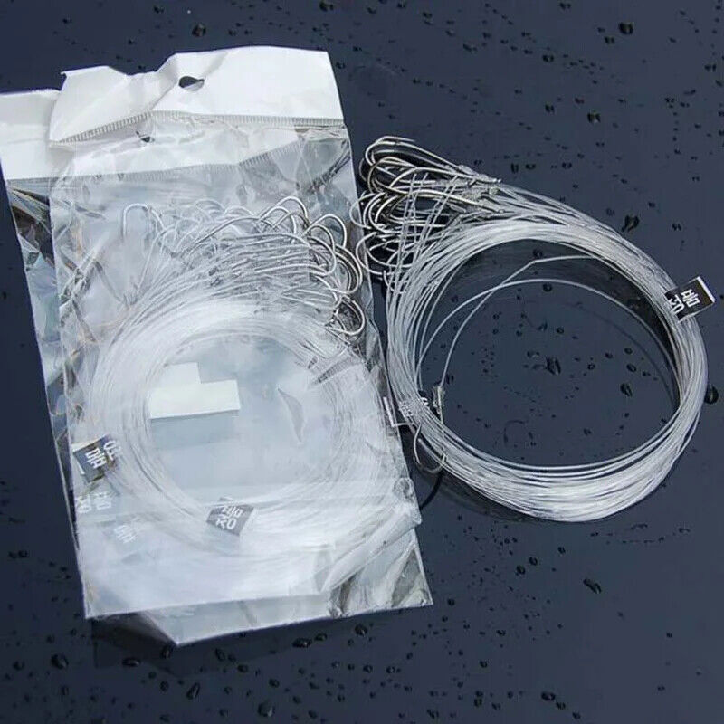 2 Set Hooks For Carp Fishing Carbon Steel/Jig Lead Head Wire Line Tied Baits