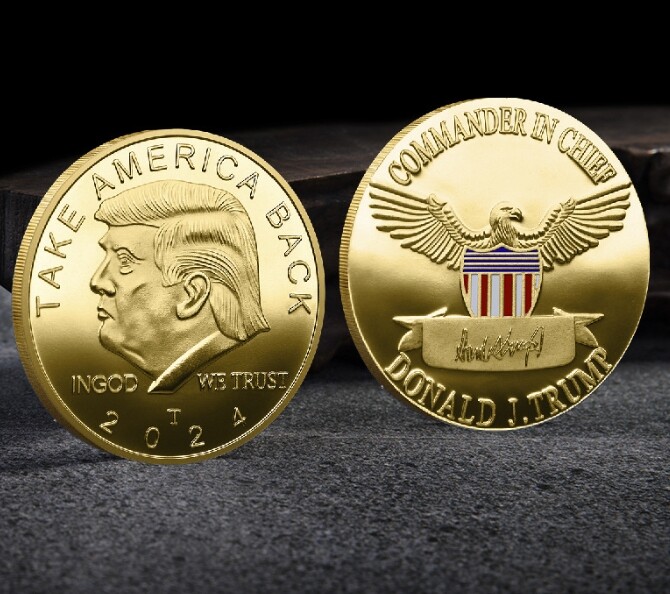 2024 President Donald Trump Commemorative Goldn Coin Take America Back US