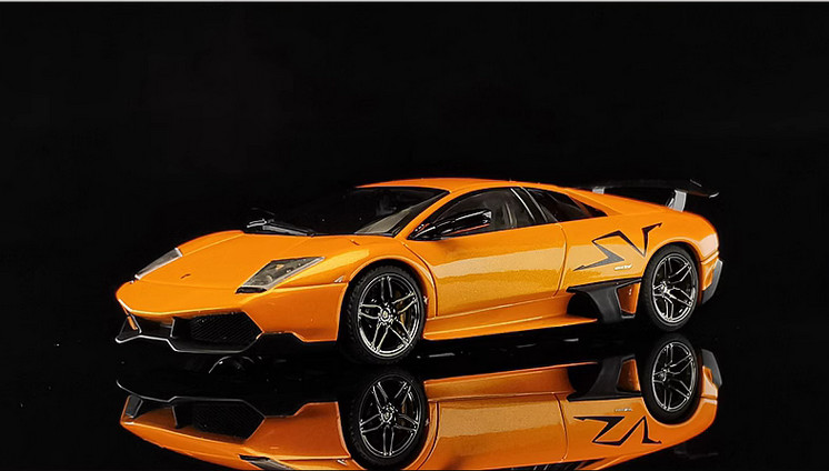 AUTOart 1/43 Lamborghini Murcielago LP670-4 SV diecast car model Orange