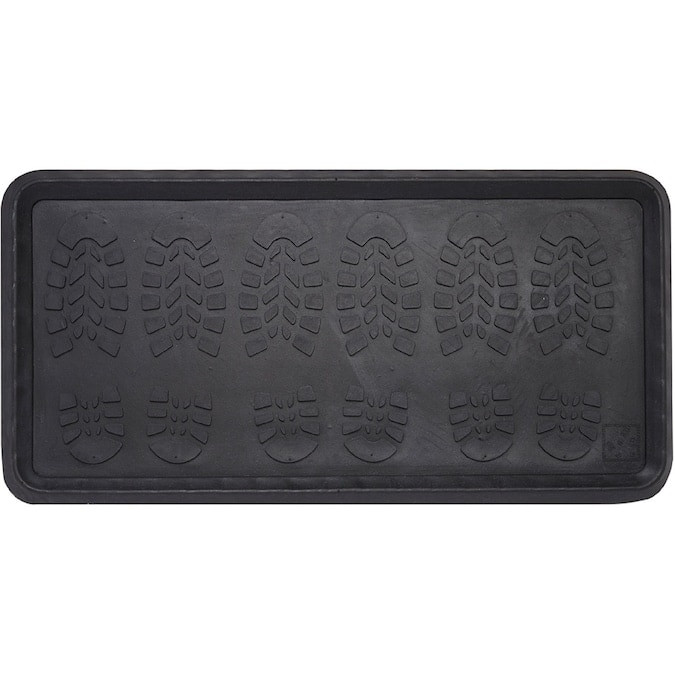 Envelor Footsteps Rubber Boot Floor Tray Mat, 16