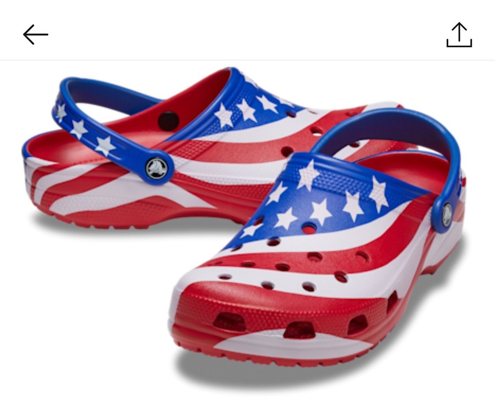 Crocs Classic American Flag Clog Size 9Womens / 7 Mens