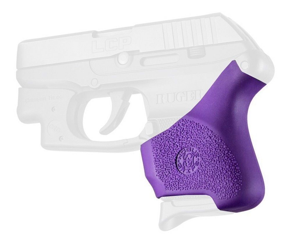 Hogue Hybrid Grip Sleeve Purple For Ruger LCP .380 w/Crimson Trace - 18116