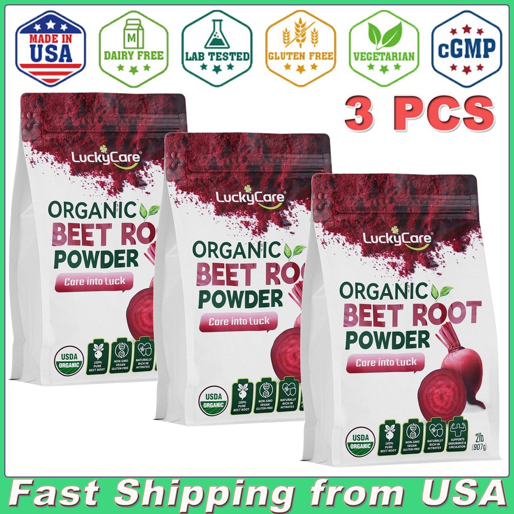Non-GMO Organic Beetroot Powder - 6lbs Superfood Drink Mix | Vegan-Friendly