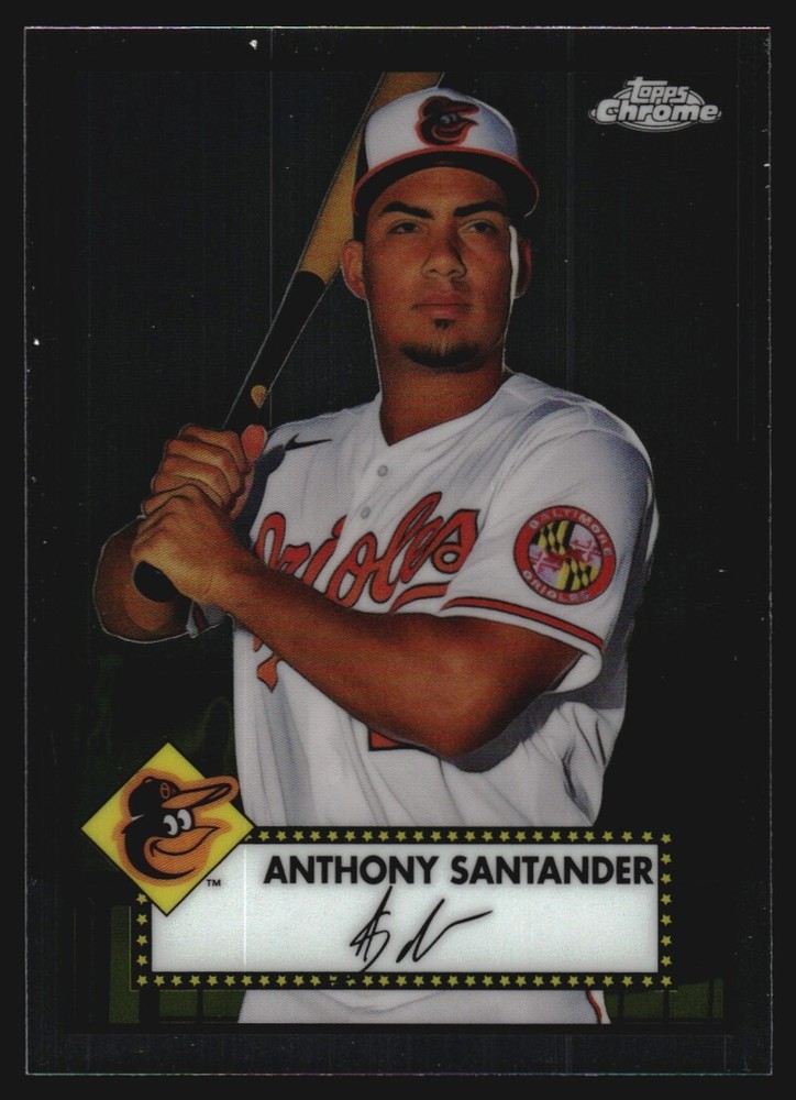 2021 Topps Chrome Platinum Anniversary Baseball Card #375 Anthony Santander