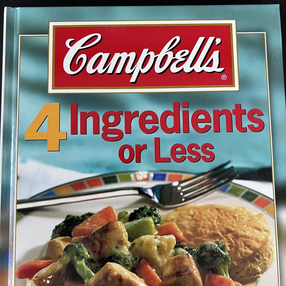 Campbells 4-Ingredient Easy Recipes Hardback Cookbook 2004 Edition