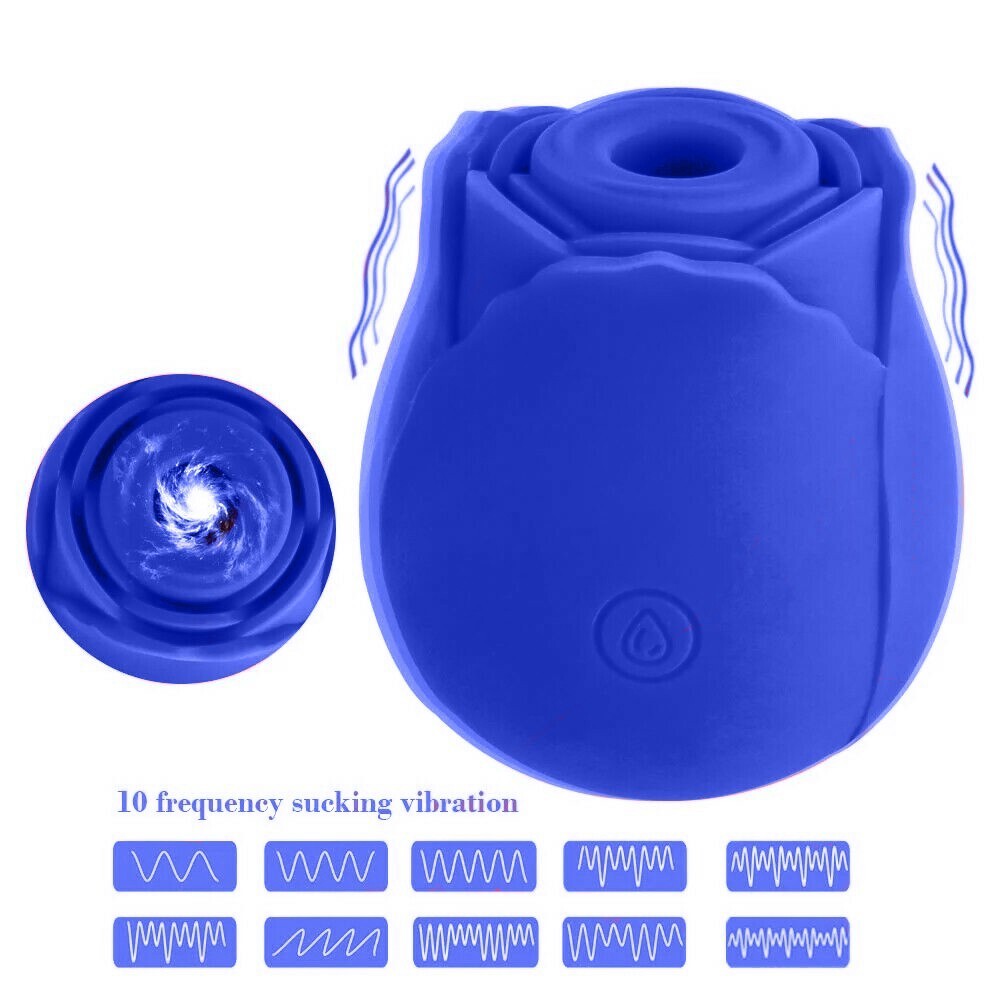 10-Speed Rose Suction Vibrator for Intimate Pleasure & Massage