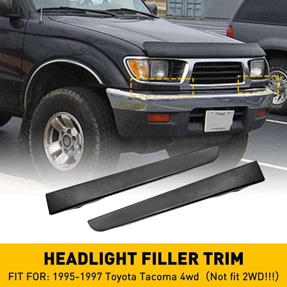 1995-1997 Toyota Tacoma Headlight Filler Trim Pair LH RH
