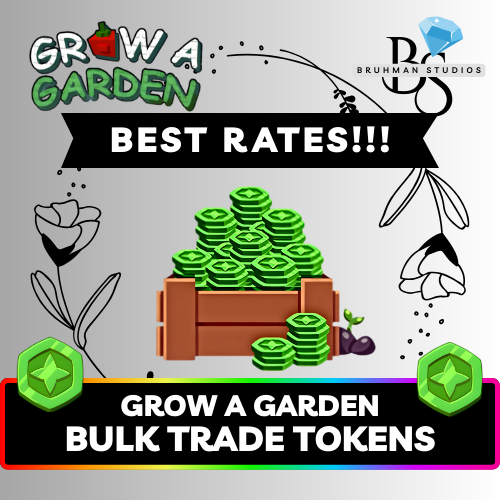 ONLINE 🟢 | Grow A Garden | GAG | Bulk Trade Tokens -- CHEAPEST