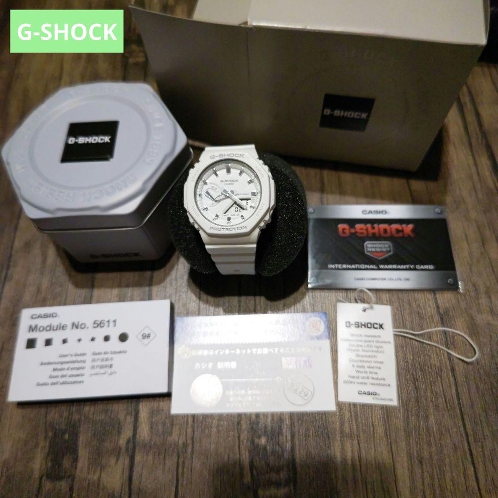 Casio G-Shock White Digital Watch Pre-Owned No Box Durable Shock-Resistant