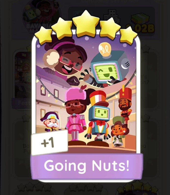 Going Nuts! - Monopoly Go - Sticker - 5Star⭐️