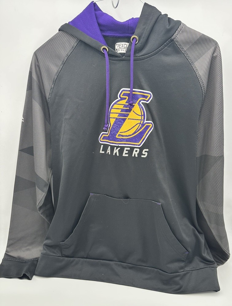 Los Angeles Lakers Mens Pullover Hoodie Size Large Team Logo Design