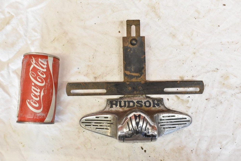 Vintage 1938 1939 Hudson Terraplane Car Trunk Licence Plate Light & Bracket