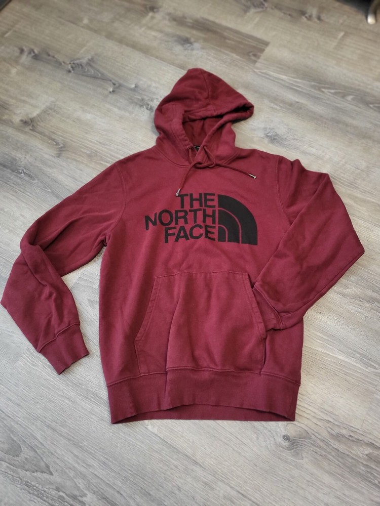 The North Face Half Dome 80/20 Men's Hoodie Medium Burgundy Red Kangaroo Pocket