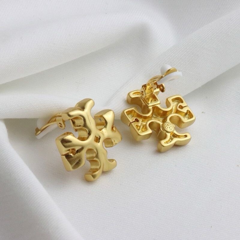 Tory Burch Ear Clip on  Classic Double T Logo Lady Perfect Gift