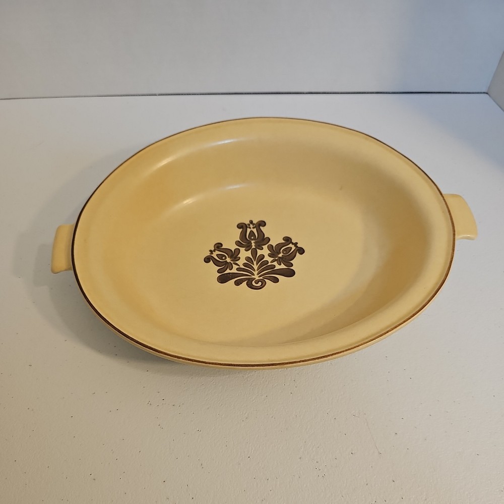 PFALTZGRAFF -Village USA- Oval Vegetable Serving Bowl Casserole 6-11 Handles