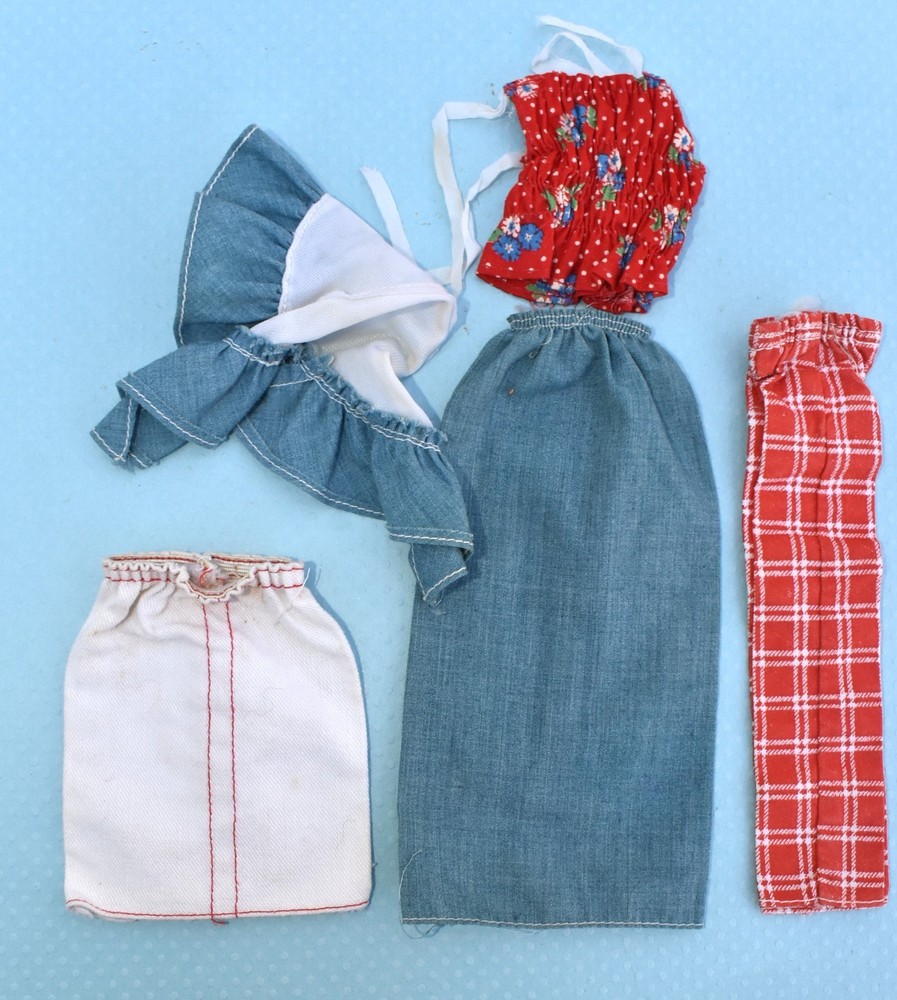 Vintage 1974 Barbie Sears Exclusive Sweet Sixteen Mix & Match + Red Top