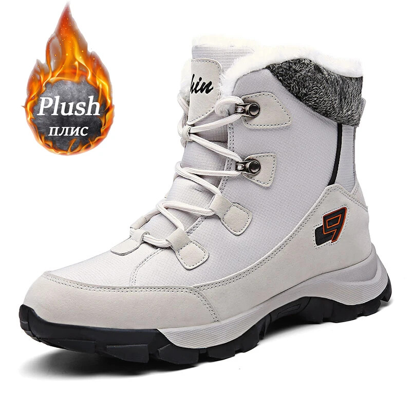 Womens Mens Snow Boots Comfortable Platform Warm Plush Boot Non-slip Ankle Boot