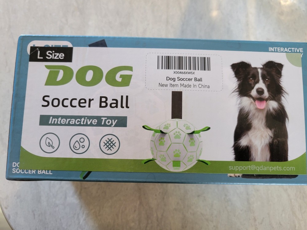 Dog Toys Soccer Ball with Straps, Interactive Dog Toys for Tug of War, Puppy ...