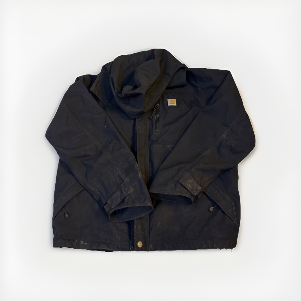 Carhartt Black Hooded Work Jacket Heavyweight (Men’s) size M