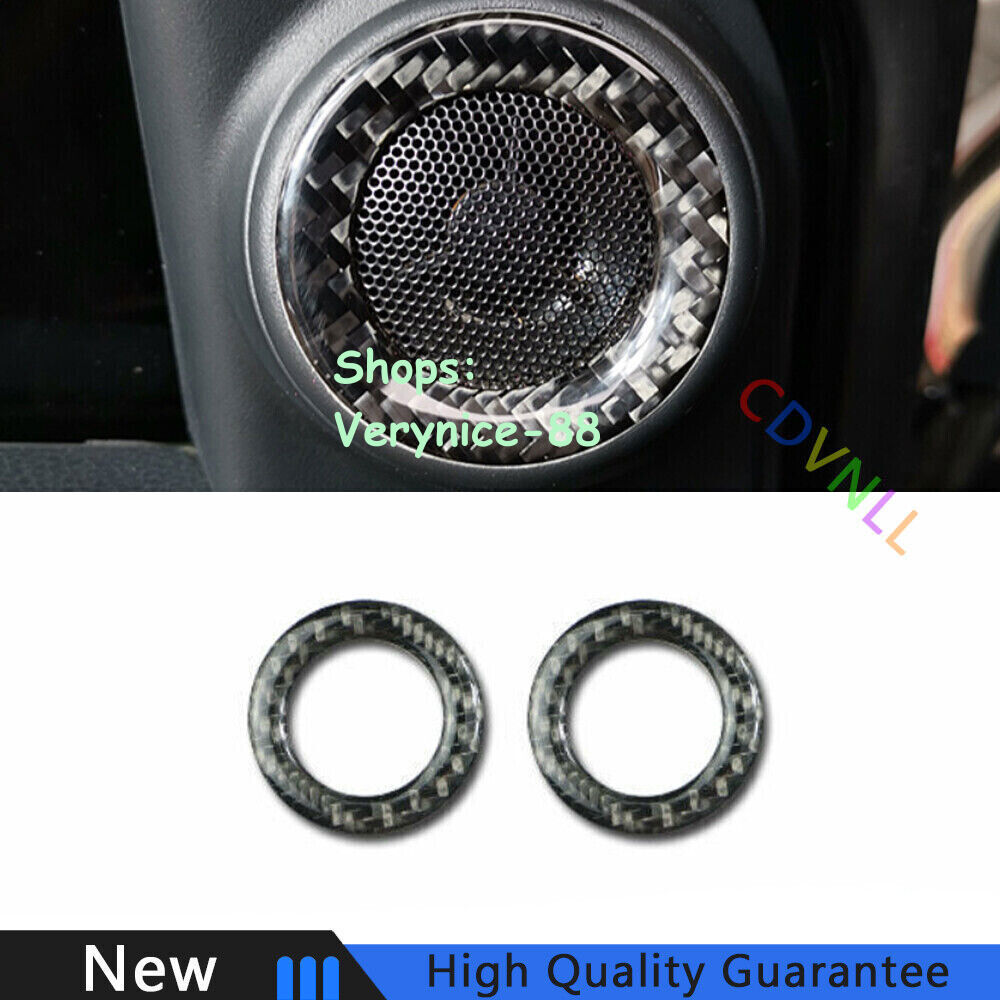 For Honda CRV CR-V 2017-2022 Real Carbon Fiber Inner Door Horn Frame Cover Trim