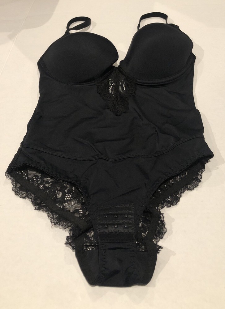 Slimming Lace Bodysuit Tank with Built-In Bra & Thong Shapewear