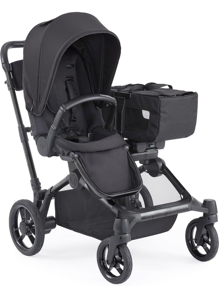 Contours Element Single-to-Double Stroller - Stealth Black (ZL032-STL)-image