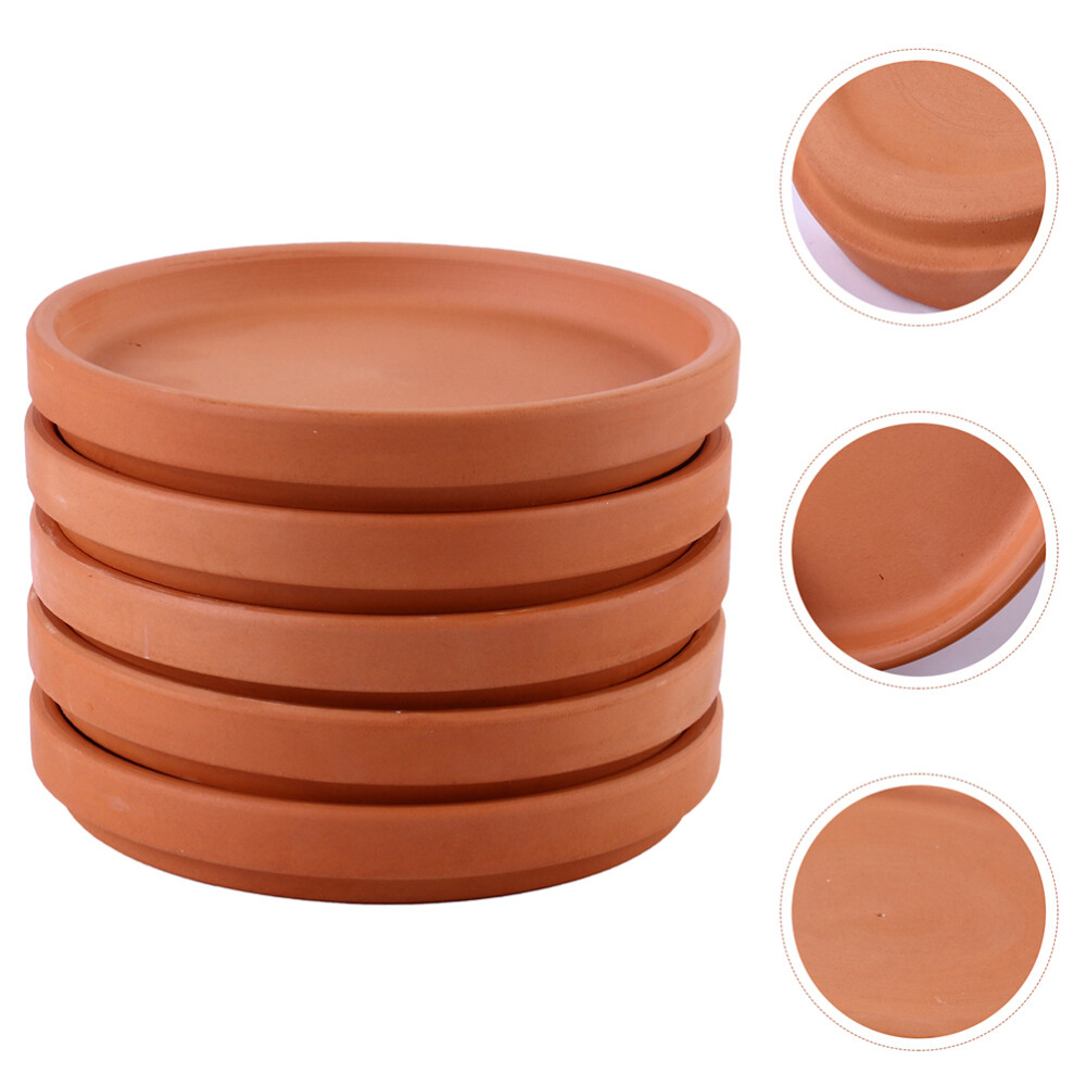 5 Pcs Flowerpot Mat Plant Pots Decorative Saucer Small Clay