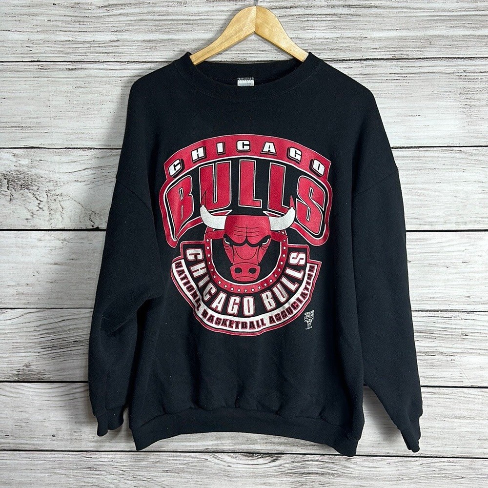 Vintage Chicago Bulls NBA Champions Logo Pullover Sweater XL