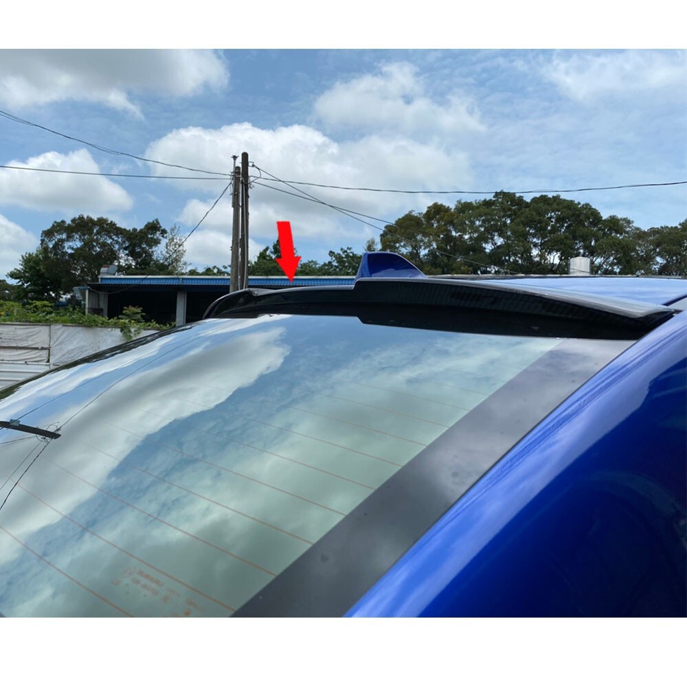 Painted Black Fit For Subaru WRX 4th Sedan STI V Style Rear Roof Spoiler 2021