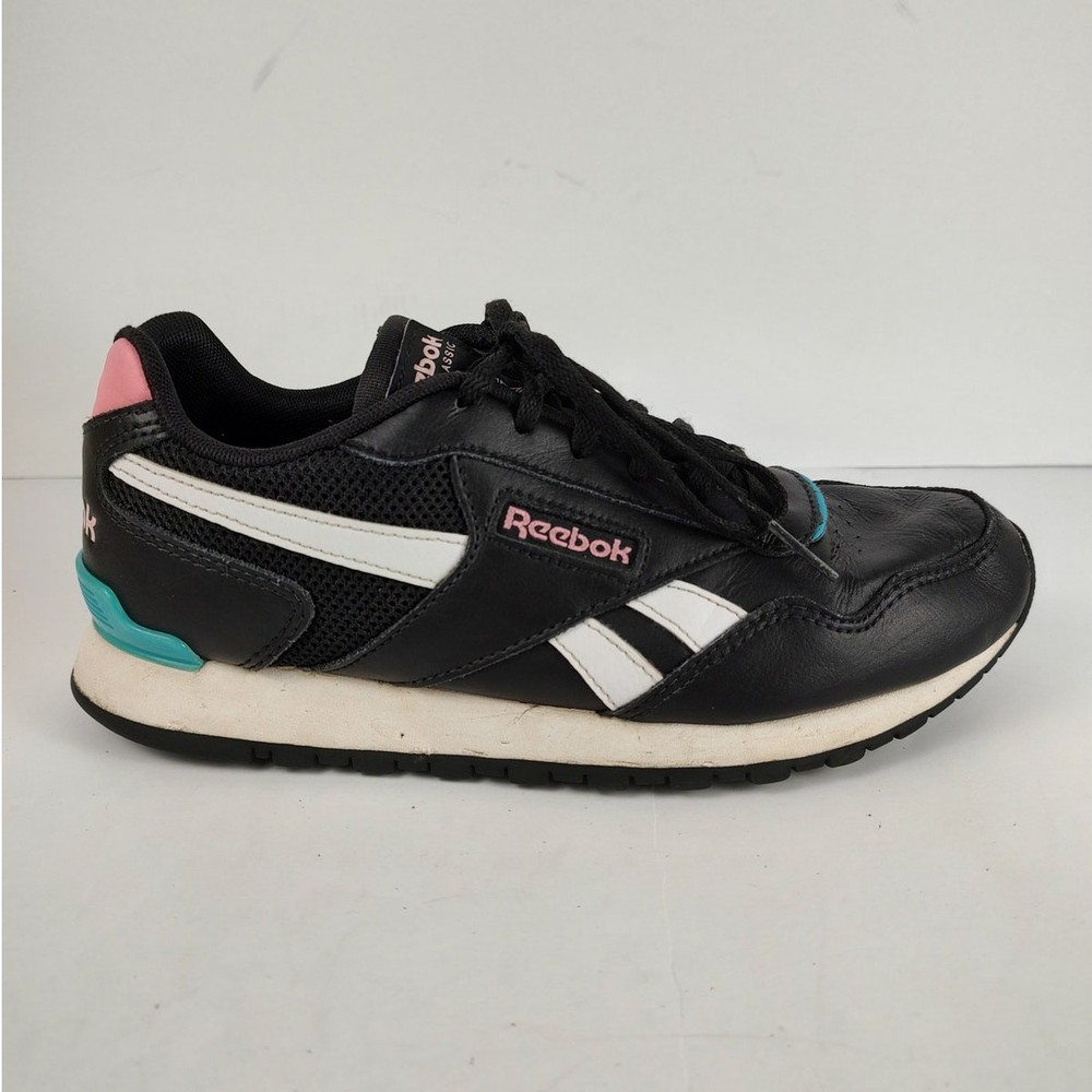 Reebok Classic Harman Run black retro trainers womens 7
