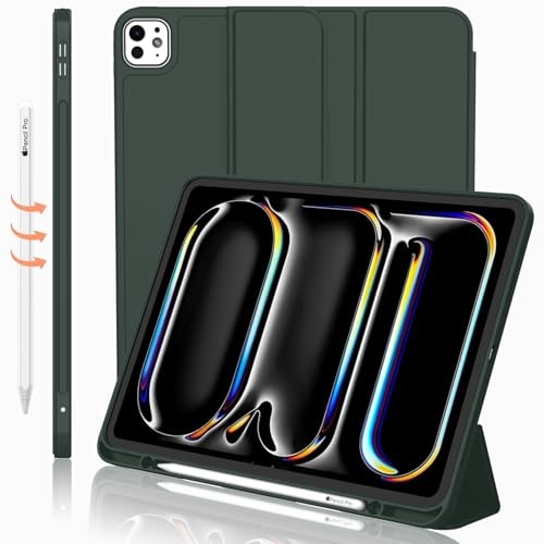 Case for iPad Pro 13 Inch (M5/M4) 2024/2025 with Kickstand & Pencil Holder