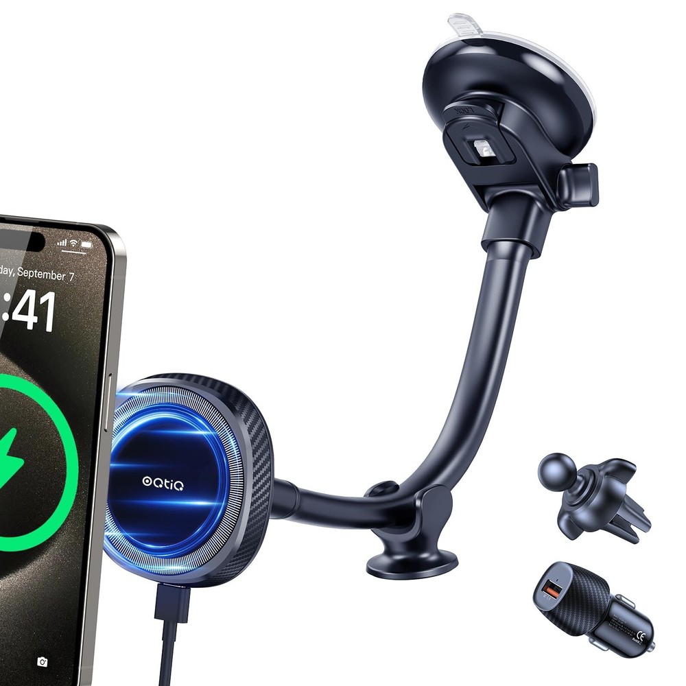 OQTIQ for MagSafe Car Charger, Magnetic Wireless Car Charger Compatible with ...