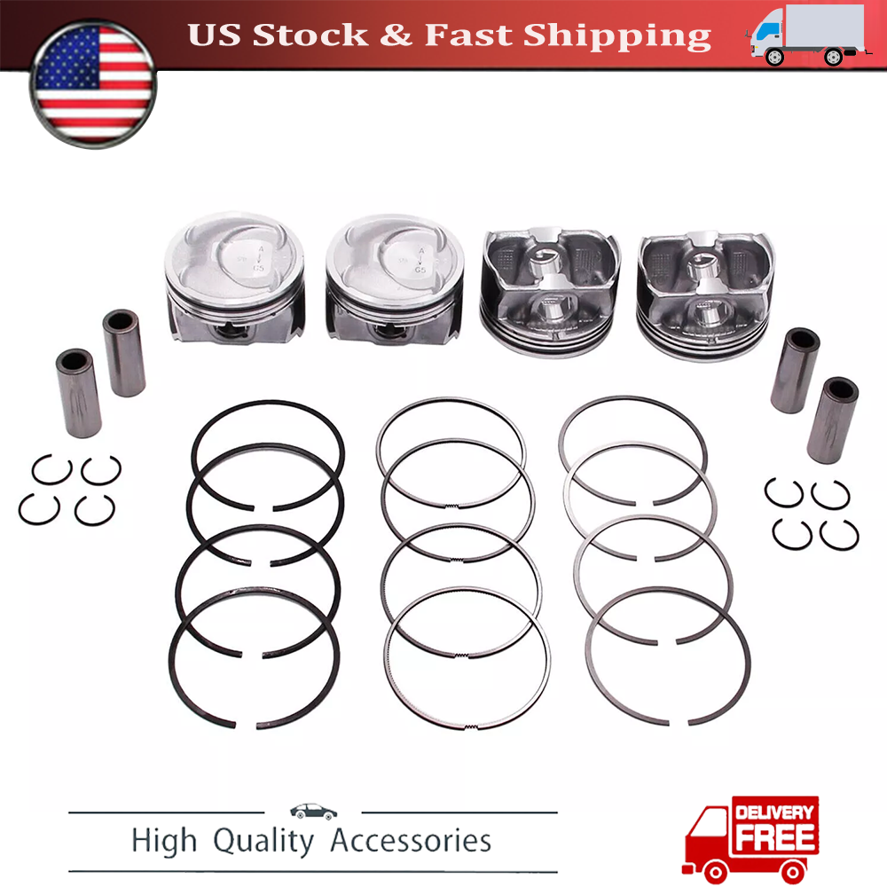 Kia Sorento Optima Hyundai Sonata 2.4L Engine Piston Kit with Rings 2011-2019