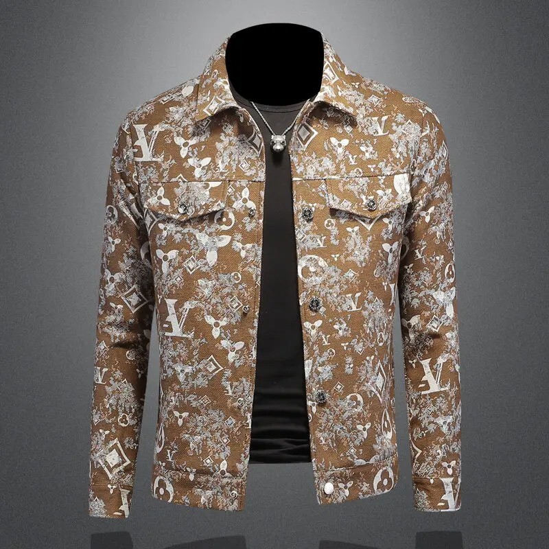 Men Luxury Fashion Trendy Bomber Streetwear Long Sleeve Slim Casual Jacket Coat