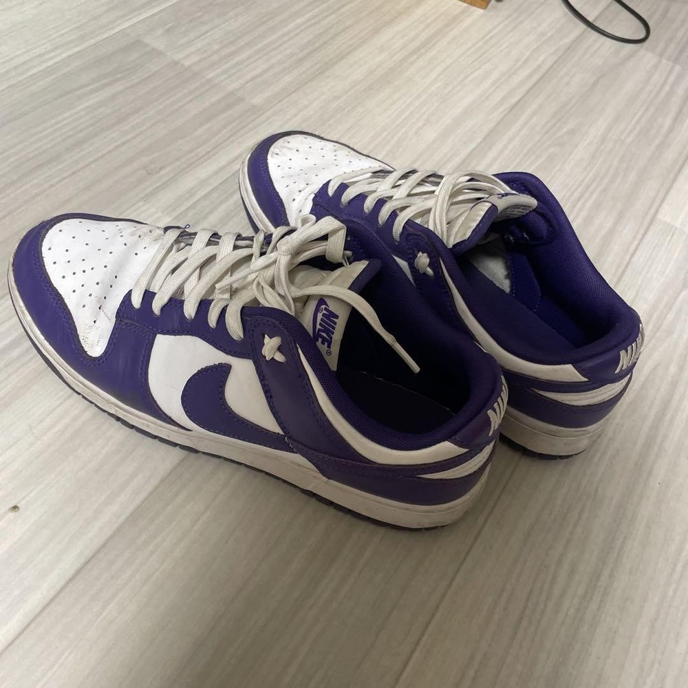 Nike Dunk Purple Sneakers Men Size 9.5 US Preowned Excellent Condition No Box